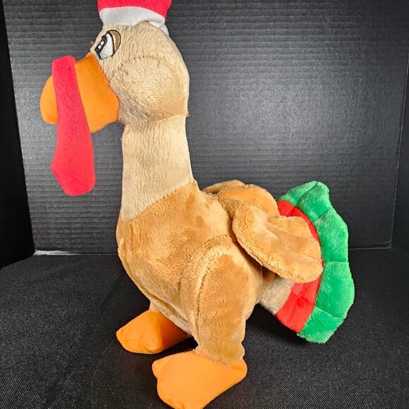 Enchanted Forest Terrified Turkey Animated Singing Plush Ages 3 Plus 12" Tall - Picture 1 of 6